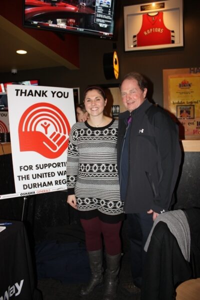 Buffalo Wild Wings Oshawa and the Oshawa Generals partnered to raise money for the United Way Durham Region. It was a great night with great staff, great food, great players and great fans!