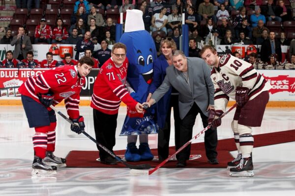 Chuck-A-Puck with Great Clips February 28, 2016 (Photo Credit: Ian Goodall/Goodall Media Inc.)